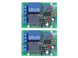 2 Módulos de Relé de Retardo Temporal Elementos de Controle Industrial para Circuito Monostável
