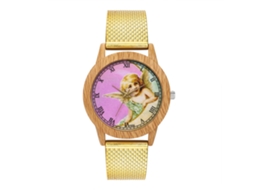 Reloj De Cuarzo Unisex Con Correa De Silicona Dial Redondo Números Romanos Oro Zhoulianfa