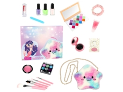 Ats kit de Maquiagem para Meninas Brinquedo Simulação Cosméticos Mochila Jogo de Casa