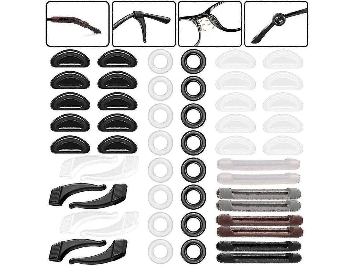26 pares de ganchos de silicone antiderrapantes para óculos, almofadas nasais com aderência adesiva GOKOCO