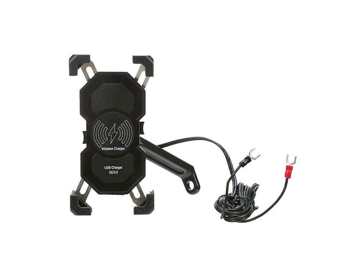Suporte Para Celular Para Motocicleta, Carregador Sem Fio De Carregamento Rápido De 15 W