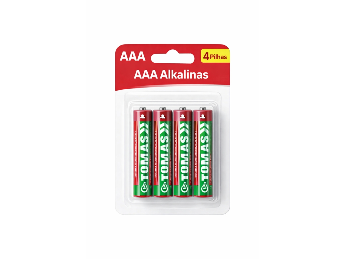 Pack De 4 Pilhas Aaa Alcalinas – Tomas