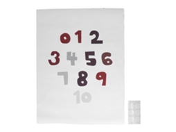 Mali pôster Numérico 0 10 para Crianças Aprendizagem com Adesivo Duplo Fundo Decorativo Sala Aula
