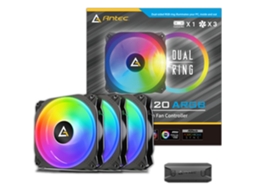 Conjunto de 3 ventiladores de caixa de PC ANTEC Prizm X 120 3+C RGB - 12 cm