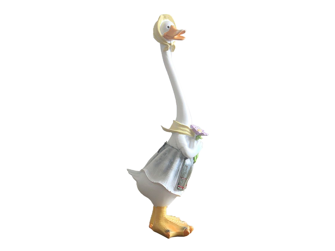 Decoração Jardim Pato Cartoon Resina LAXISCREED