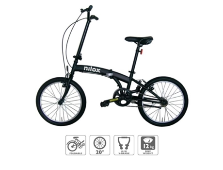 Bicicleta NILOX X0 20'' Preta