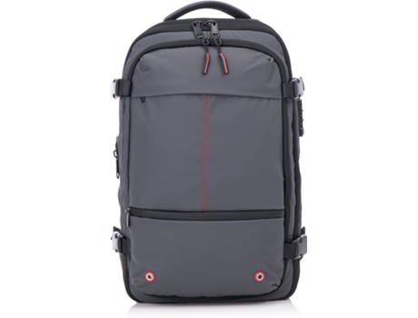 Mochila de Viagem com Saco a Vácuo Integrado Mochila para Computador Impermeável Bagagem Cabine Cinza CELIMS FRANCE
