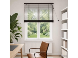 Vidaxl Cortina Veneziana Marrom Escuro 75 X 160 Cm 35 Mm