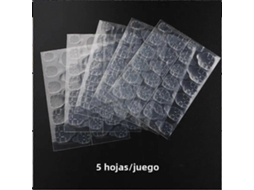 Folhas De Adesivos Dupla Face Para Unhas Postiças, Fita Acrílica Para Arte Em Unhas, Manicure Falsa, 120 Peças, 5 Folhas Slowmoose