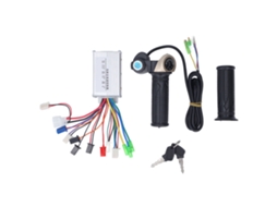 2026 controlador de Motor Brushless 24v 350w Con Mango de Aceleración Giratoria Y Llave de Bloqueo para Bicicleta Eléctrica