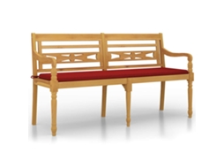 Bench, Benches Vidaxl Marrom Teca (150 Cm)