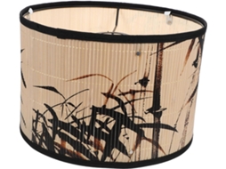 Luminária de Teto Suspensa Decorativa e Resistente em Bambu SFUSHOS