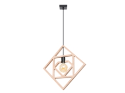 Sollux Sl.1757 Lámpara Colgante Caro Madera Natural/negro