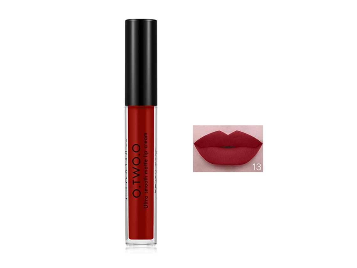 Brillo Labial Matte Lápiz Labial Líquido Largo Duración Crema Labial Maquillaje Cosmético (13)