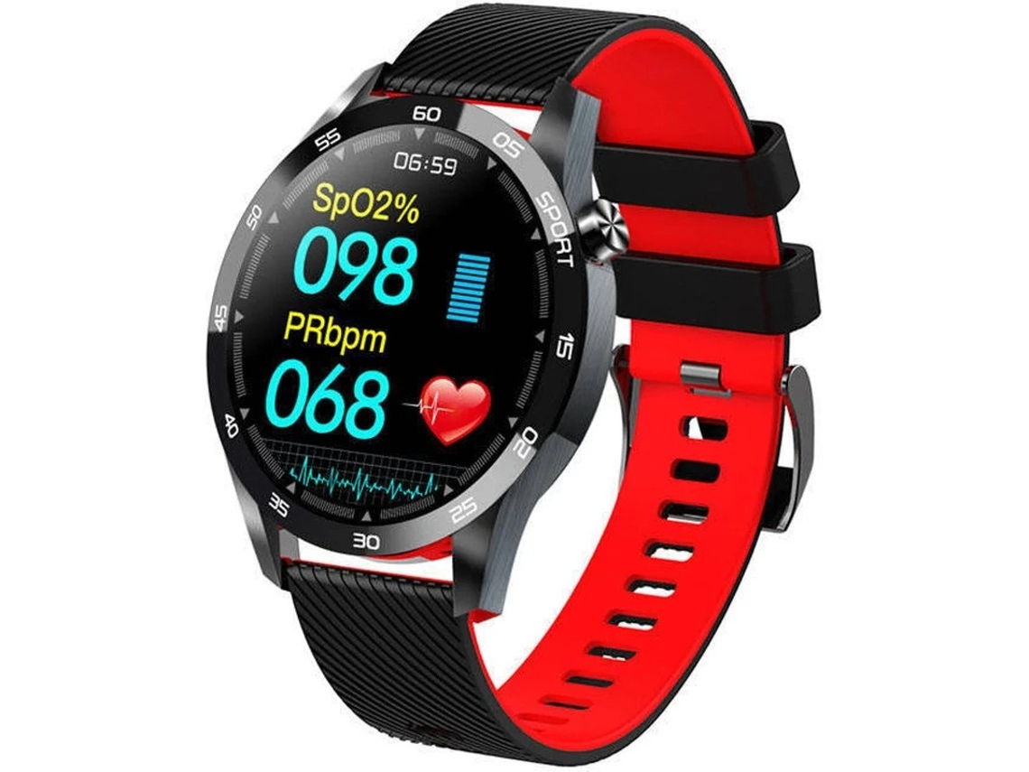 Relógio inteligente f22l 1.54 tft tecido fitness relógio esportivo atividade ip67 resistente à água pedômetro homens mulheres bestvite (verde)