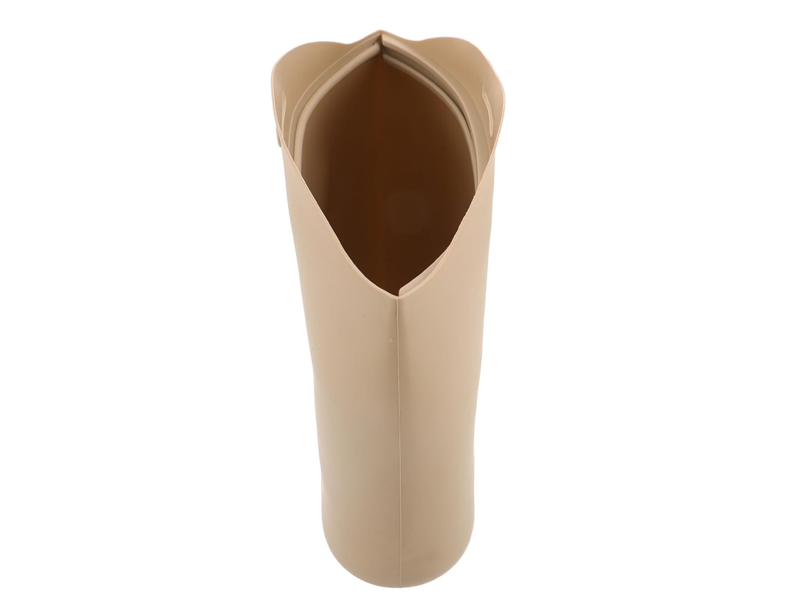 Lixeira De Silicone Bege Para Carro, À Prova D'água E Reutilizável, Compacta E Portátil, Para Banco Traseiro.