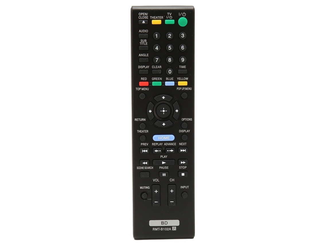 Controle Remoto para Reprodutor de Blu ray Dvd Sony, Substituto para Modelos Bdp Bx1/bdp S350, Etc. EOOCOO