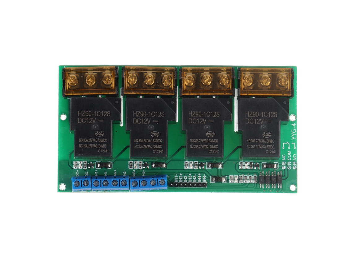 Módulo de Relê de Quatro Vias YYG 4 DC12V | S/MARCA