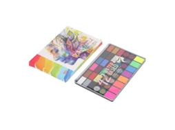 Paleta De Pintura Facial Lavável 42 Cores Solúvel Em Água