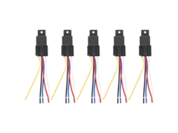 5pcs Relé Intermitente Universal Led 12v 40a 5 Vias À Prova D'água Controlador Luzes