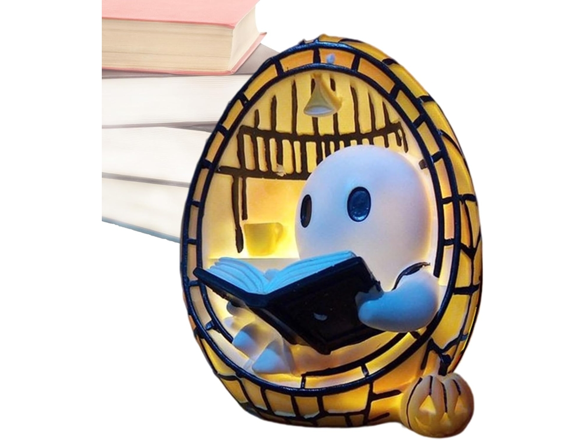Luminária De Leitura Fantasma Com Mudança Cor: Decoração Adorável E