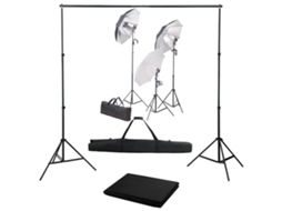 Studio Kit, Studio Kits Vidaxl Preto Alumínio (600 X 300 Cm)