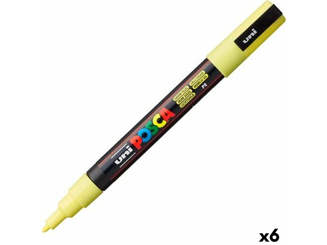 Marcador POSCA Pc-3Ml Amarelo 6 Unidades