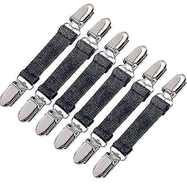 Pacote Com 6 Prendedores Elásticos Para Luvas De Inverno Em Aço Inoxidável, Fa2
