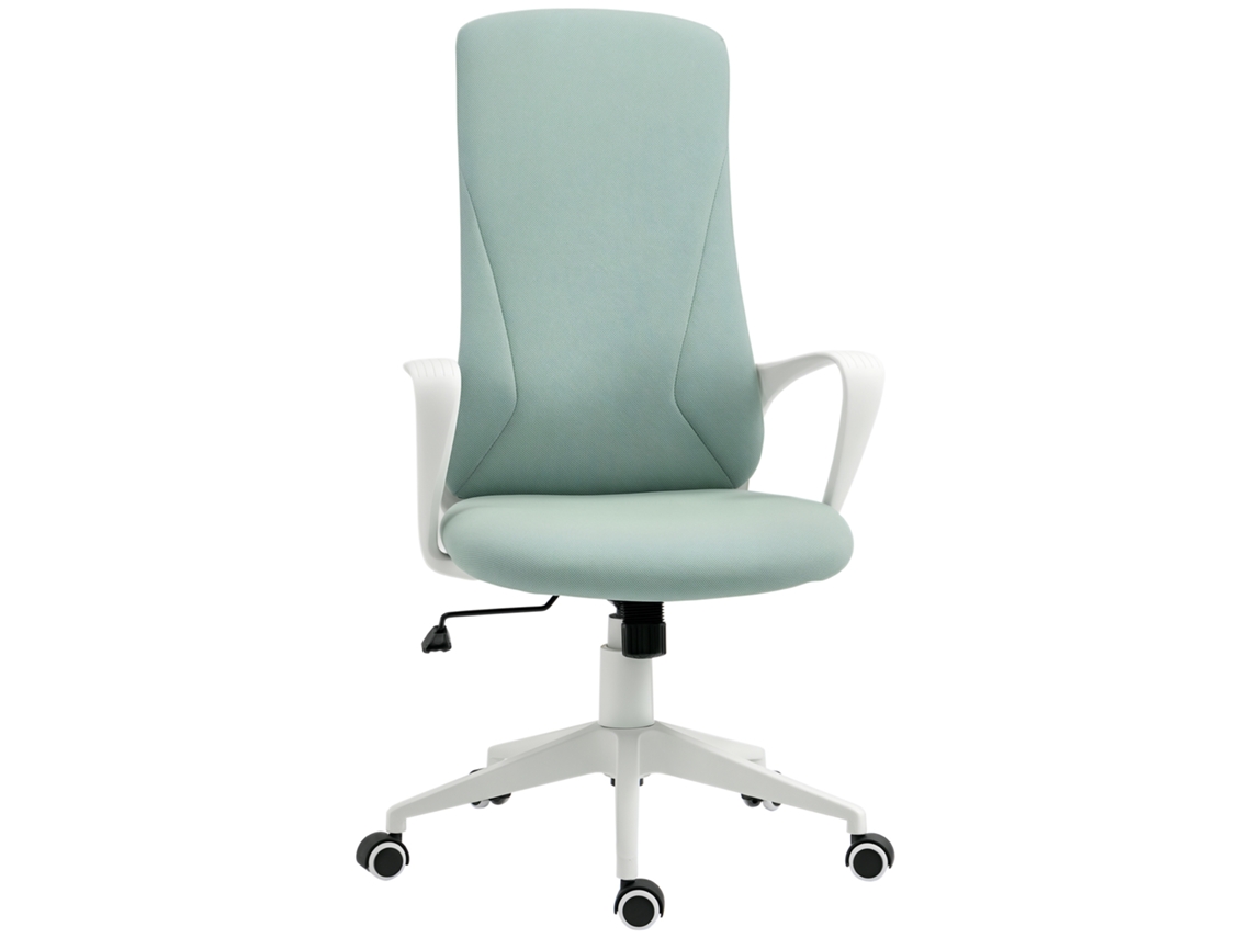 Cadeira de Escritório HARLANV1 ergonómica com altura ajustável, inclinação e encosto alto (62x56x110,5 cm) verde