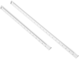 Régua De Plástico Transparente Tehaux (2 Peças) Para Desenho