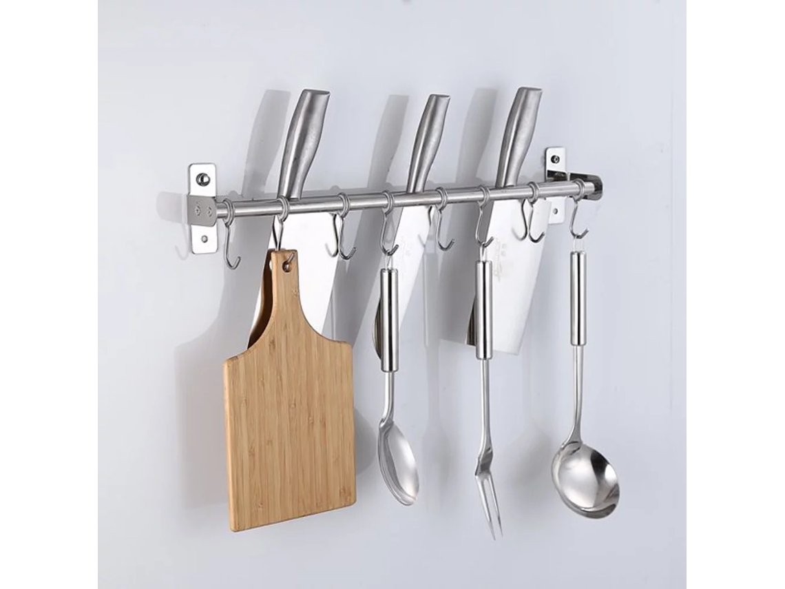Escorredor de Pratos 50 Cm, Suporte para Roupas, Varal de Parede em Aço Inoxidável 304 BRILVIBERA