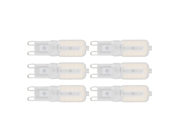 Lâmpada G9 Led regulável 5w 22 Leds proteção ocular luz natural 6pcs