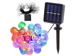 Cordão De Luzes Led, Energia Solar, Para Decoração De Casa, Festas, Jardim E Eventos, Formato Prático