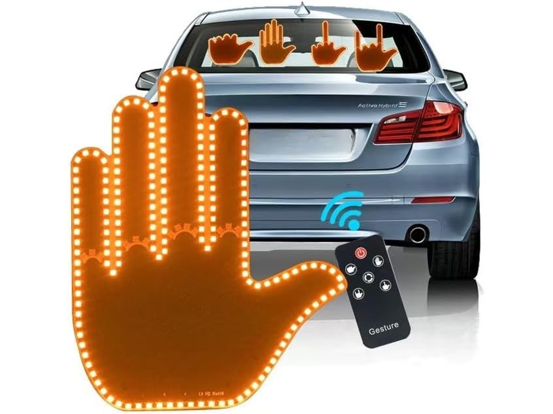 Luzes Piscantes Para Carro Feitas Por Gestos, Luzes Led Divertidas Com Controle Remoto De Gestos Para Homens