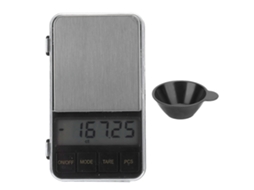 Mini balança digital de bolso, peso em gramas para cozinha, joias, remédios, balança LCD 500g/0,01g Slowmoose
