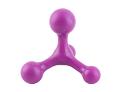 Masajeador De Músculos De Espalda Con 4 Bolas, Herramienta De Masaje Profundo Para Cuello Y Piernas, Morado