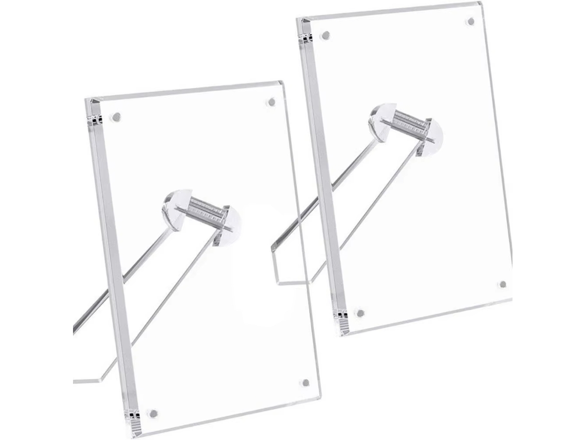 Quadro De Acrílico Magnético Transparente, Com Suporte, 6 Polegadas Sfushos (102152mm)