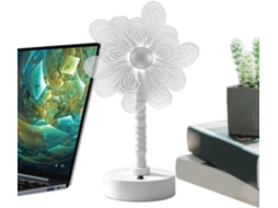 Abajur de mesa em formato de flor, luz noturna LED a bateria, decoração com brilho quente