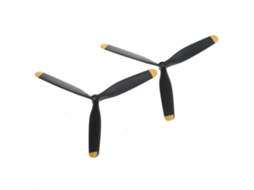 Hélice Eachine F4u Corsair Vmf 217 500mm Peças de Reposição Hélice de 3 Pás Conjunto Completo / Hélice de 3 Pás MDUG (apenas 1 Par)