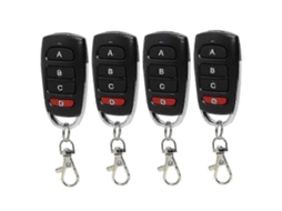 Pacote com 4 Controles Remotos Universais para Portas de Garagem, Interruptor Clone de 433 Mhz para Portões e Garagens TAISHENGDA (controle Portátil)