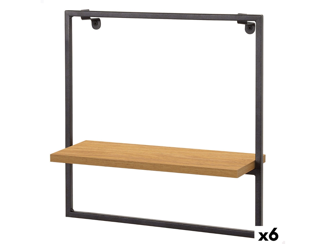 Prateleira Max Home Ferro Madeira Mdf 35 X 35 X 12 Cm (6 Unidades)