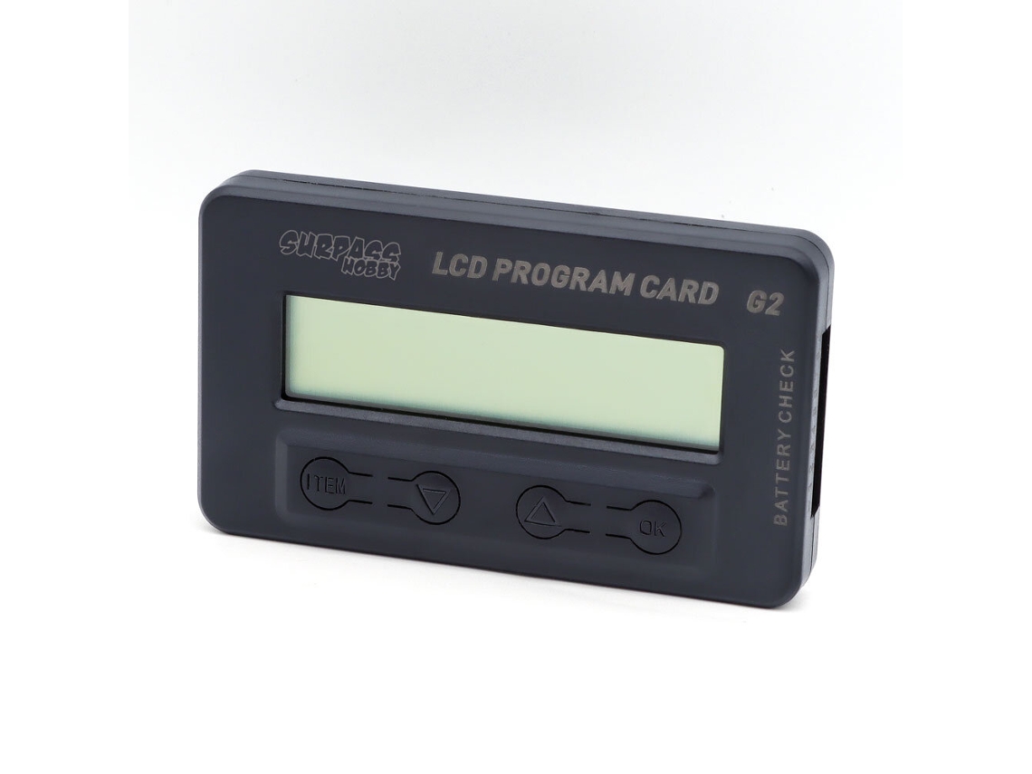 Caixa de programação LCD multifuncional Surpass Hobby G2 para ESC brushless da série Flier, peças para aeronaves RC MDUG