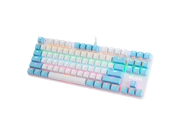 Teclado Gaming TRUMSEN K100 RGB (Mecânico - Português - Azul)