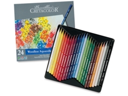 Lápis De Aquarelável Cretacolor Aqua Monolith, Conjunto Com 24 Cores Em Lata.