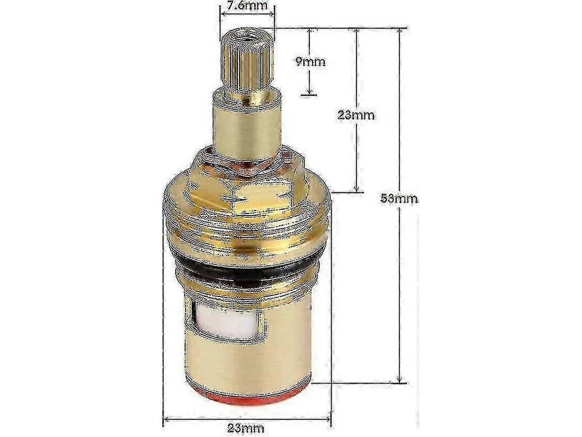 Conjunto De 2 Discos Cerâmica, Insertos Substituição Universal Para Torneiras Latão Com 20 Ranhuras X 53 Mm. Aquaforge