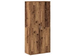Conjunto 1 Highboard Moderno Vidaxl Castanho Derivados De Madeira (80 X 39 X 178 Cm)