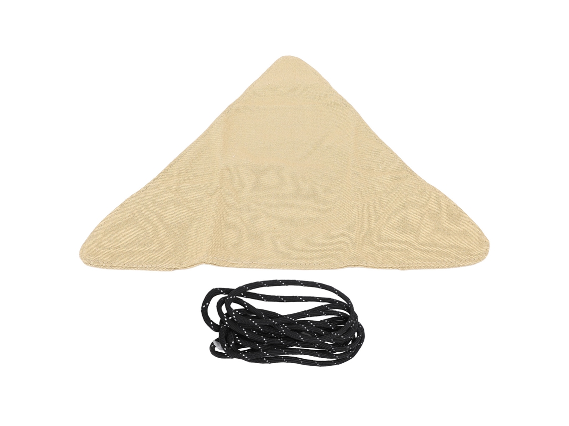 Tecido substituível ATS para cadeira dobrável de exterior, ideal para camping, praia e jardim, na cor cáqui com corda.