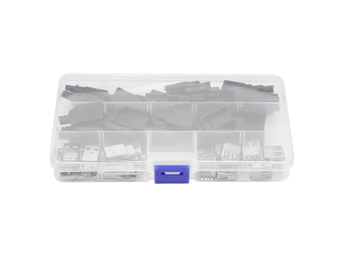 Conector Usb 2.0 Tipo A 4 Pinos Com Capa Preta