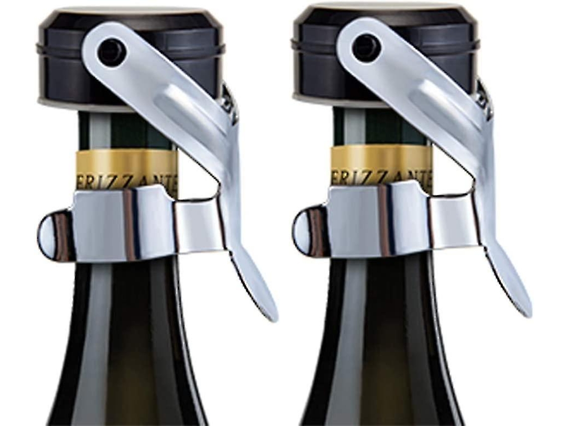 Rolhas de vácuo BRILVIBERA para garrafas de vinho, pacote com 2, vermelhas