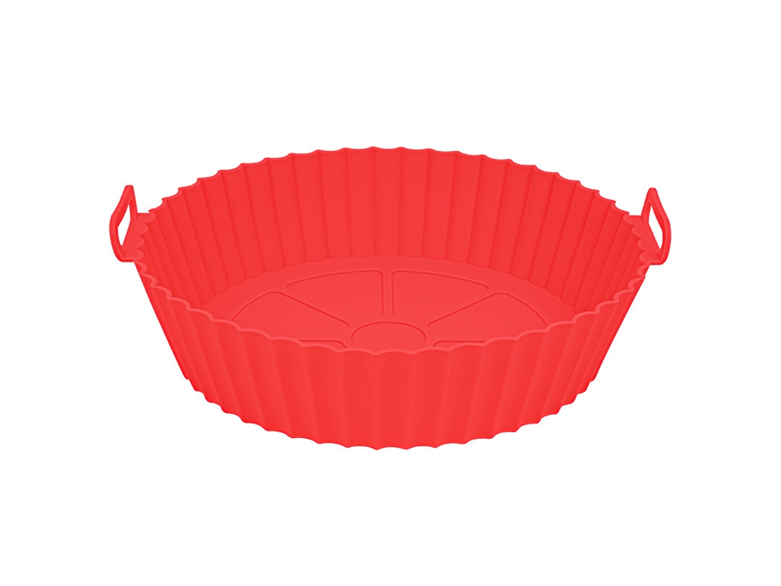 Forma De Silicone De 20 Cm, Adequada Para Forno E Fritadeira A Ar(vermelha)